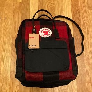 Limited Edition Fjallraven Plaid Backpack- NWT